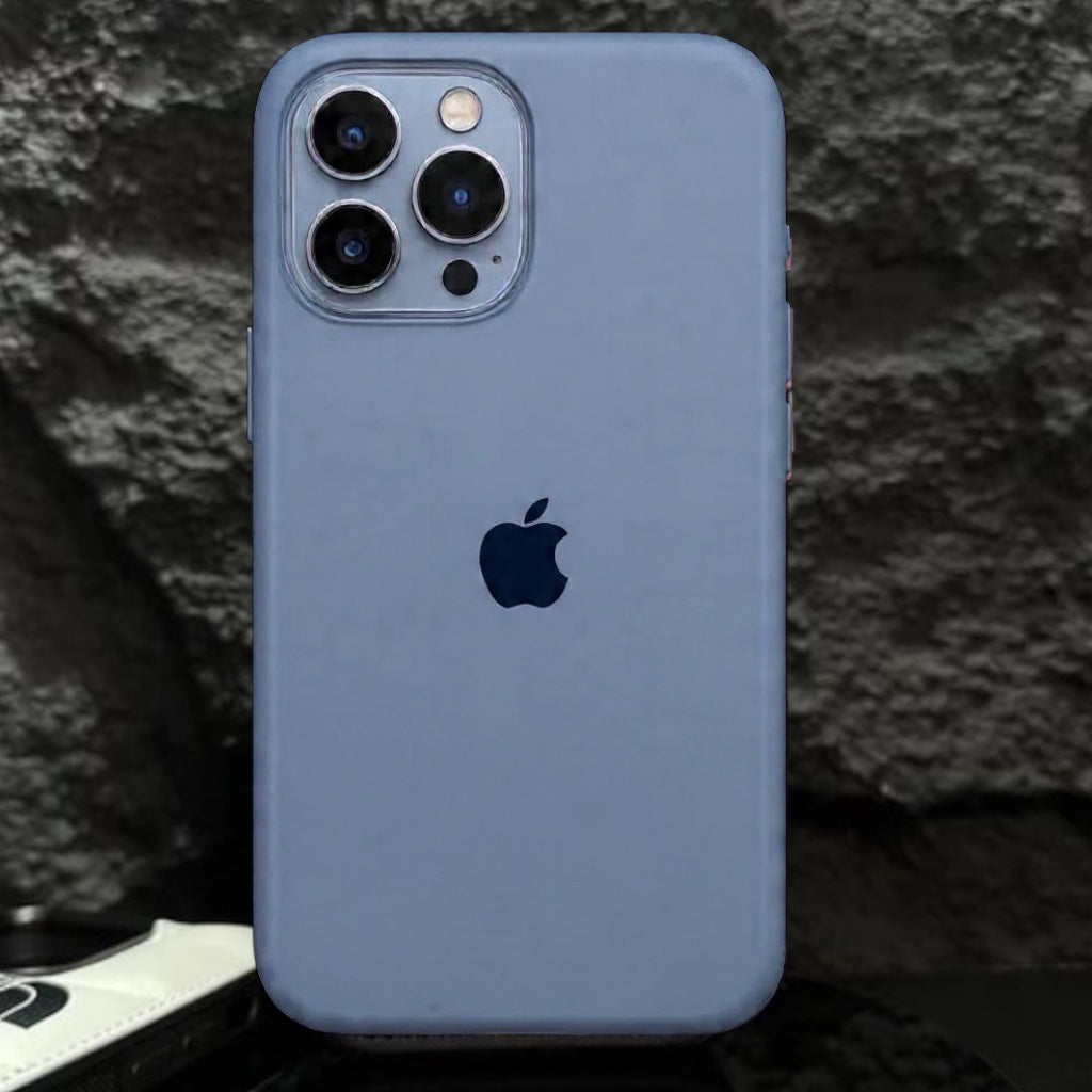 Estuche – Silicona Suave Gris Frío iPhone 12 Pro