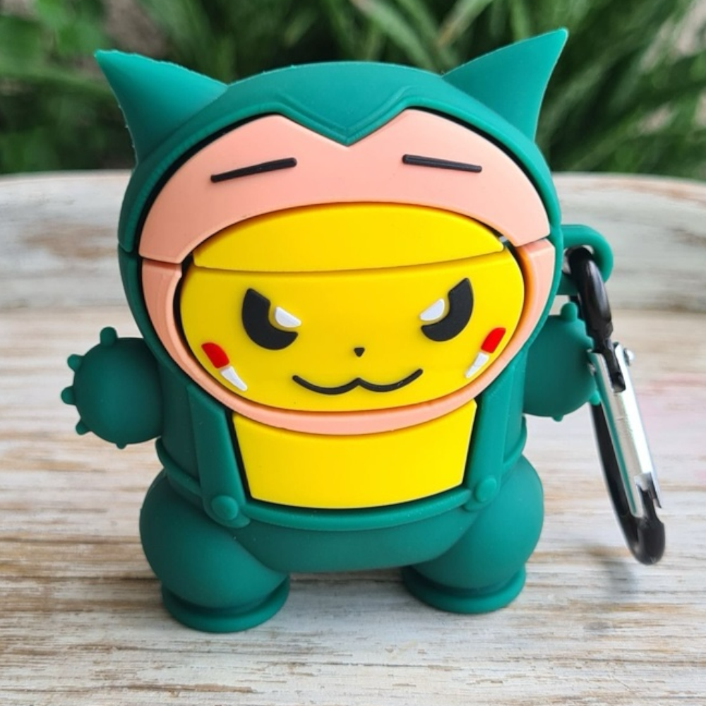 Estuche – Snorlax con Pikachu de Pokémon para AirPods Pro 1 y 2