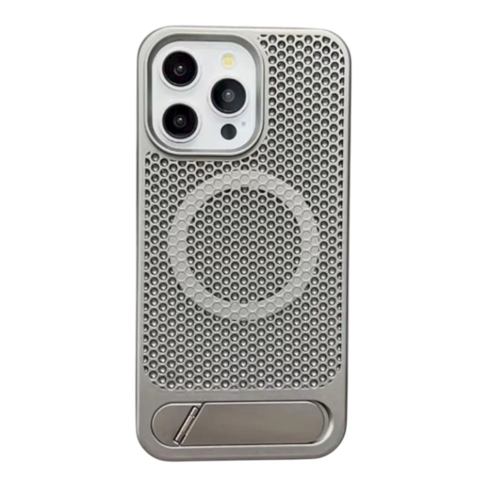 Estuche - Metálico Magsafe con Soporte para iPhone 16 Plus