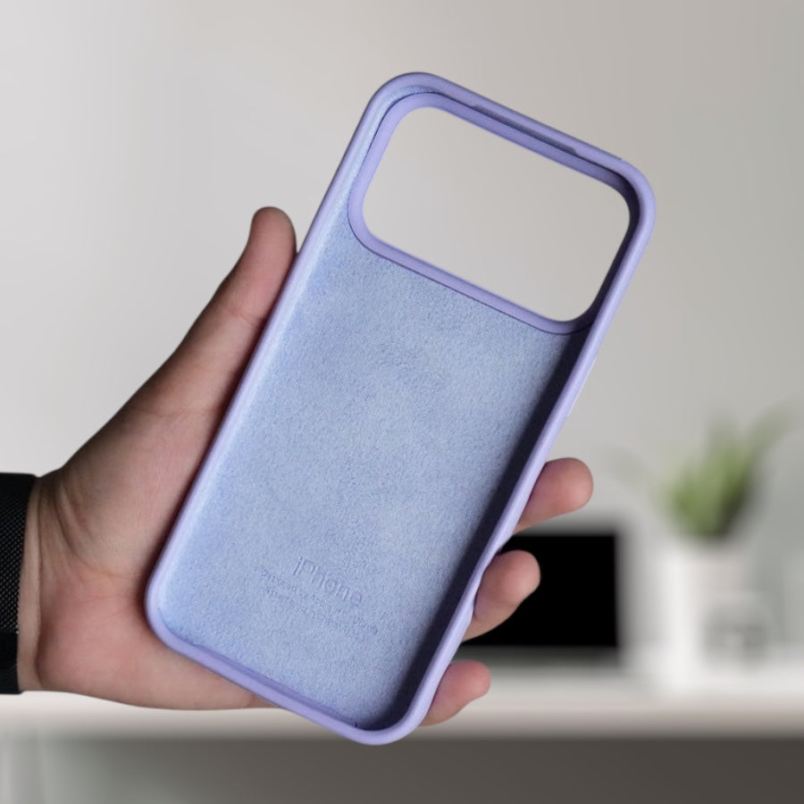 Estuche – Silicona Suave lila para iPhone 17 pro Max