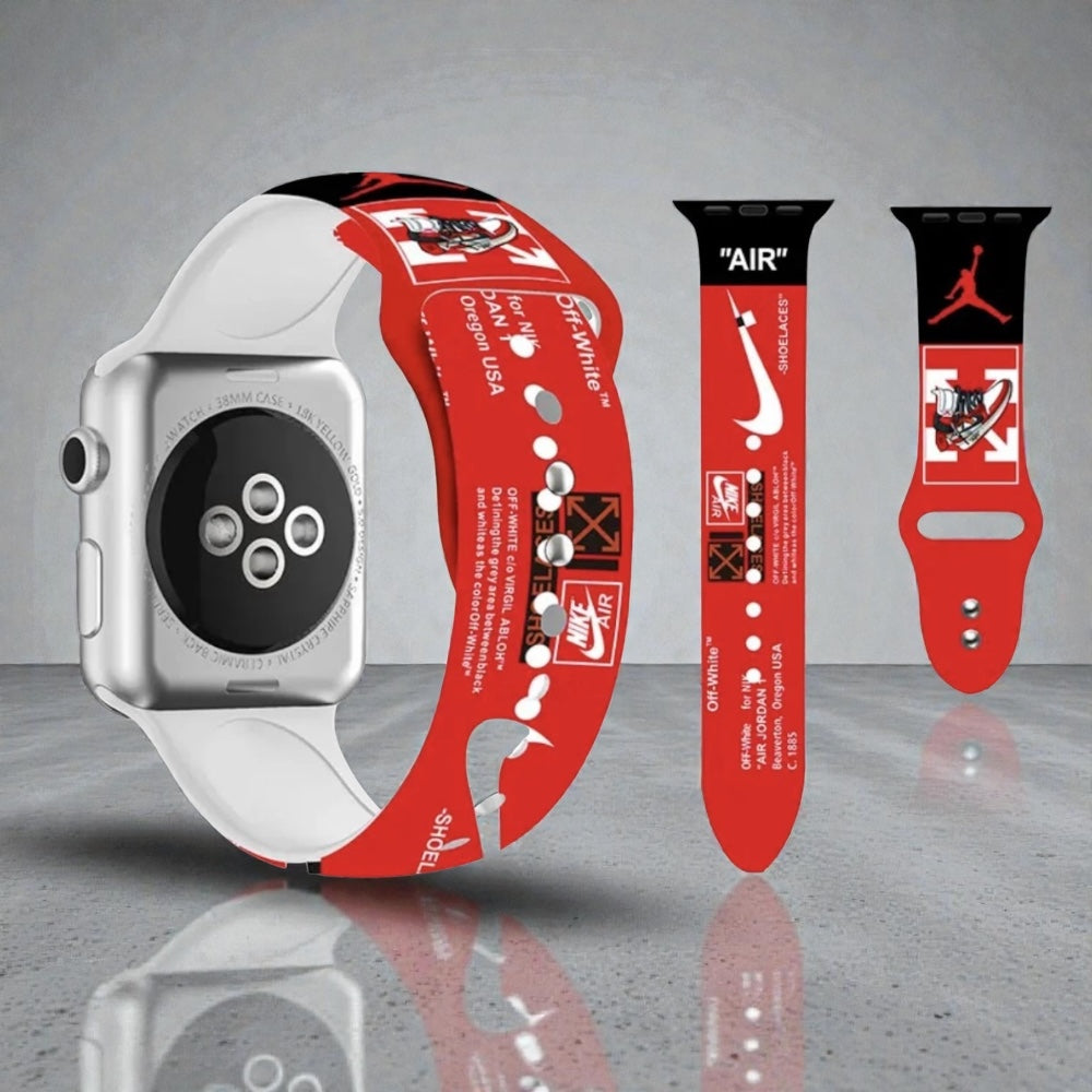 Pulsera - Jordan Air deportiva rojo para Apple Watch