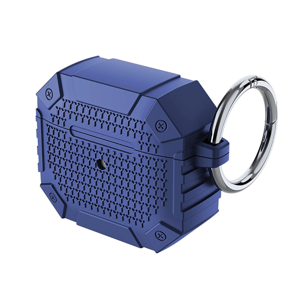 Estuche – Protector Antigolpes de Silicona Para AirPods 1 y 2 Azul