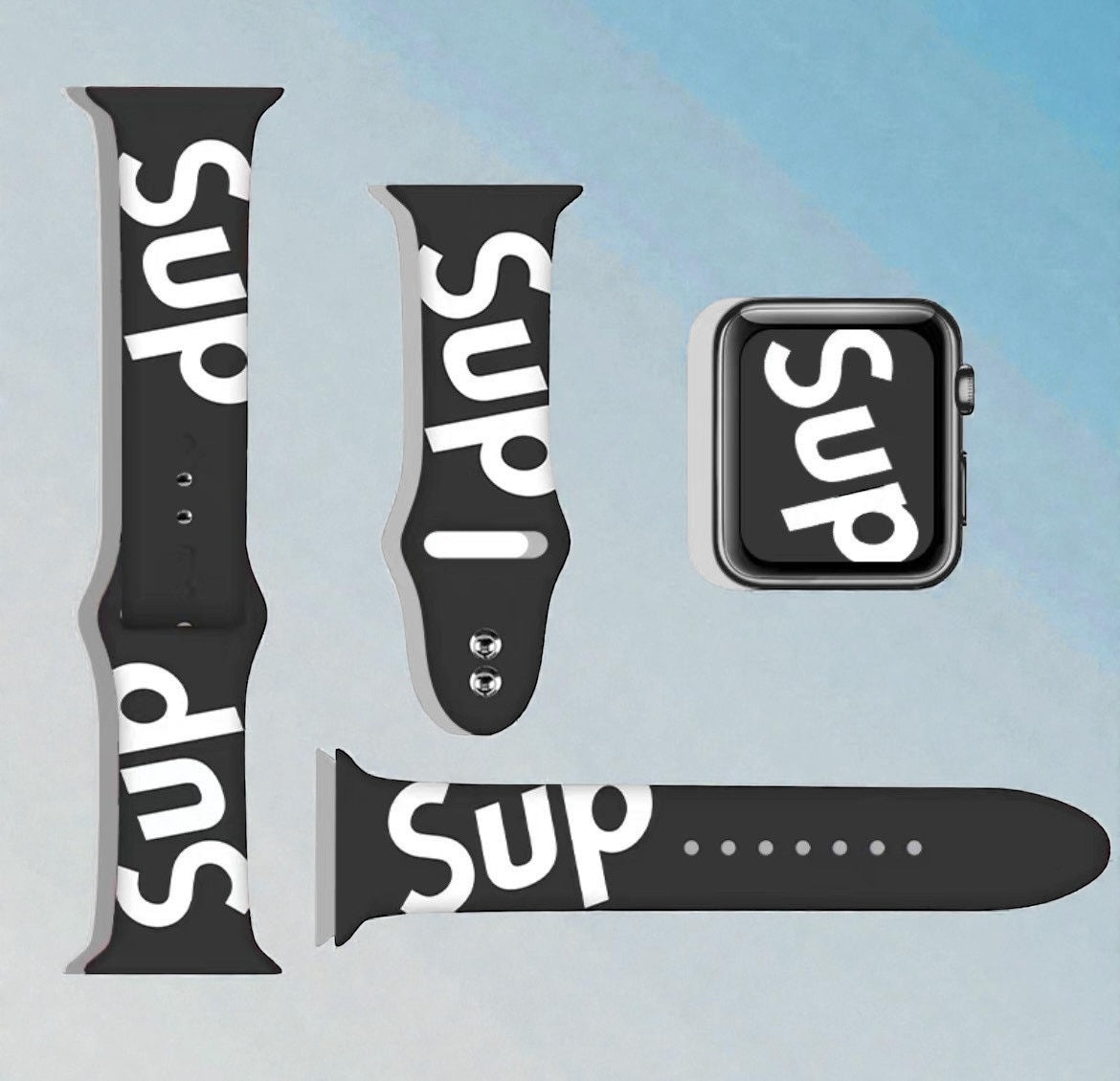 Pulsera - Supreme deportiva negro para Apple Watch
