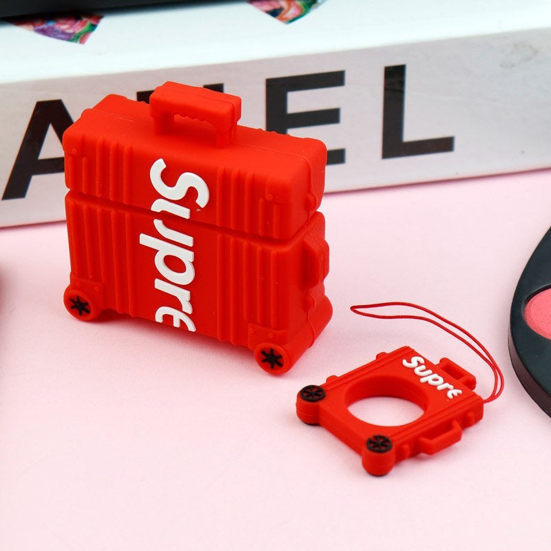 Estuche – Supreme Maleta roja para AirPods Pro 1 y 2