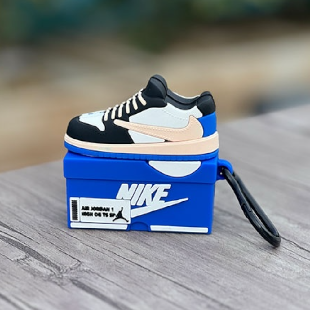 Estuche – Nike Jordan Low Azul para AirPods Pro 1 y 2