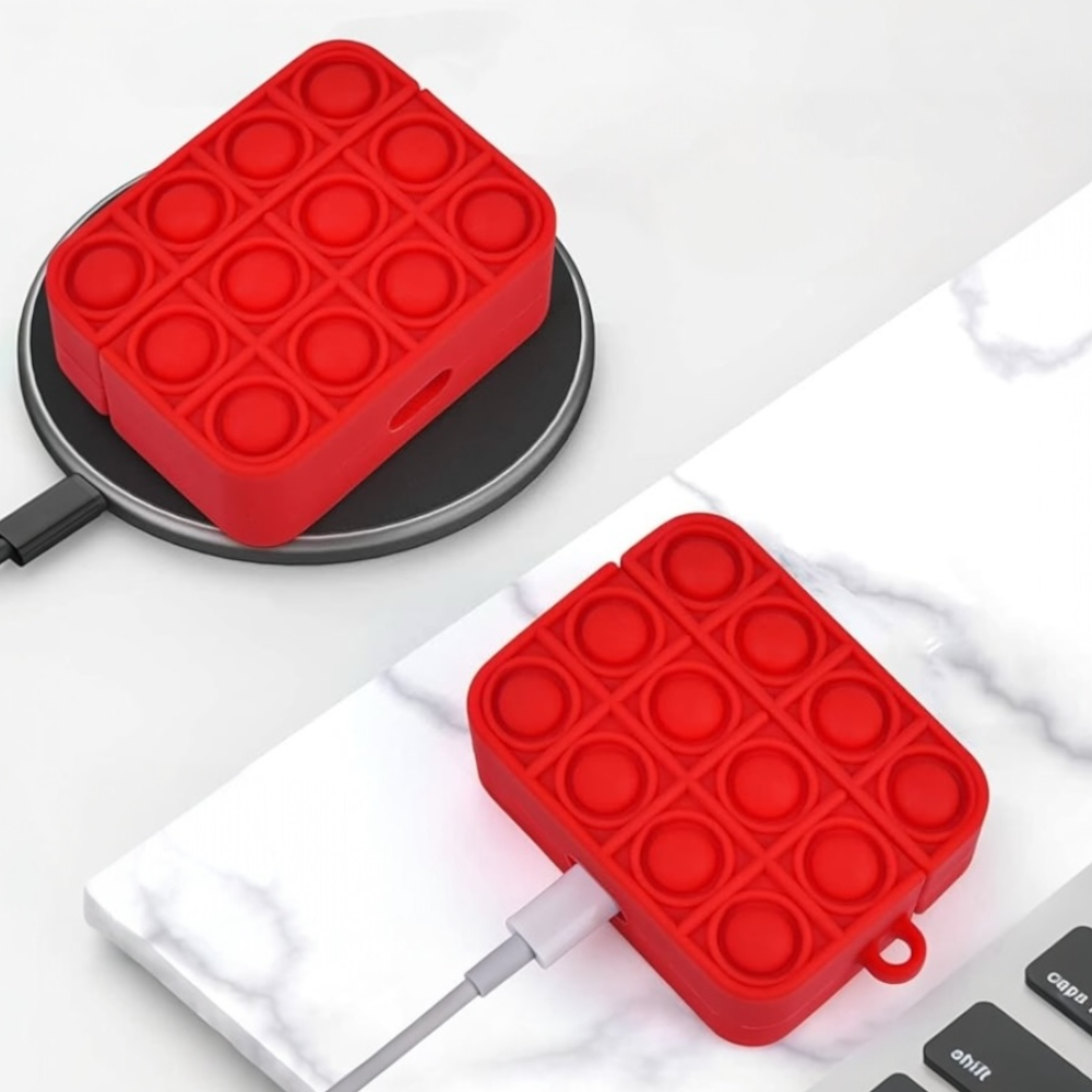 Estuche – Pop it rojo para AirPods 1 y 2