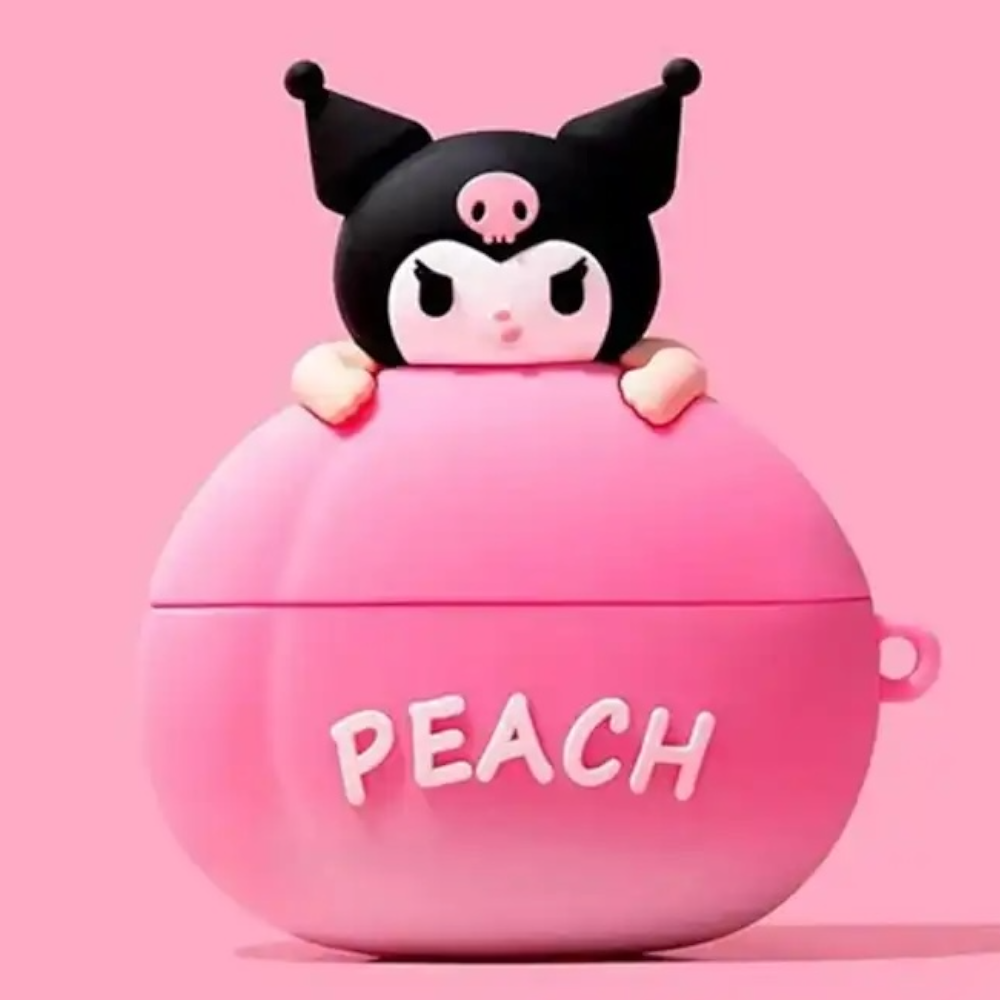 Estuche – Melocotón con Kuromy para AirPods Pro 1 y 2