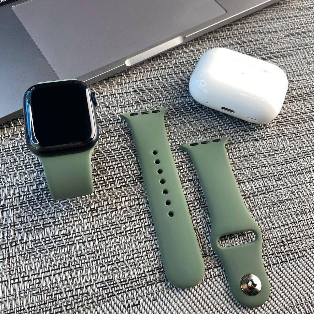 Pulsera - Silicón verde oliva para Apple Watch