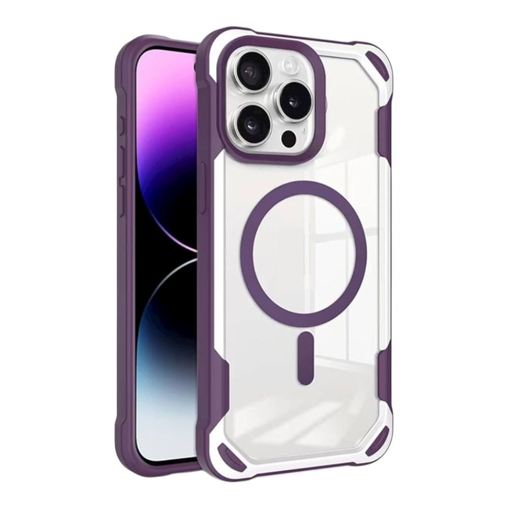 Estuche - Transparente Morado iPhone 16 Pro Max
