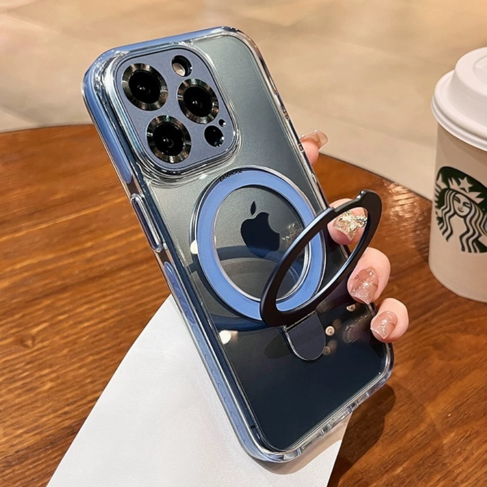 Estuche - Luxury Magnético Azul para iPhone 15 pro Max