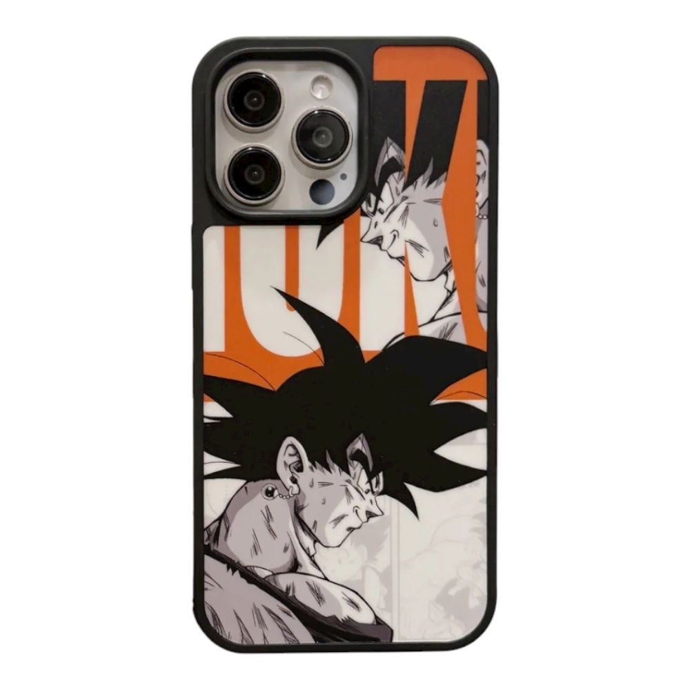 Estuche - Goku Versus Naranja Negro protección antigolpes iPhone 16 Pro Max