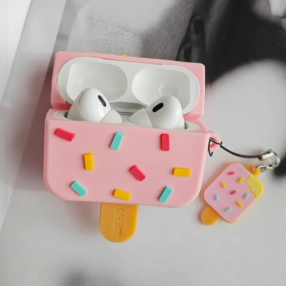 Estuche - Helado Rosado para AirPods 4