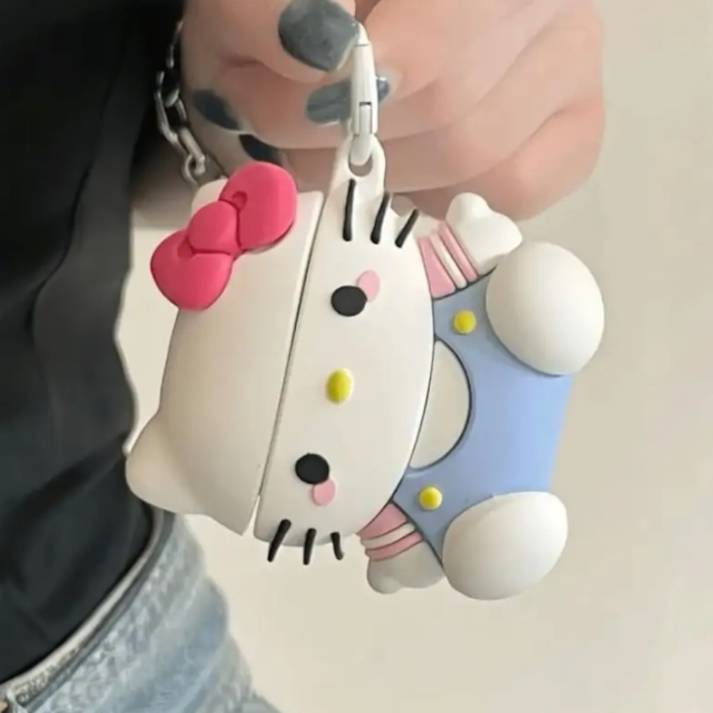 Estuche – Hello Kitty con Overol para AirPods Pro 1 y 2