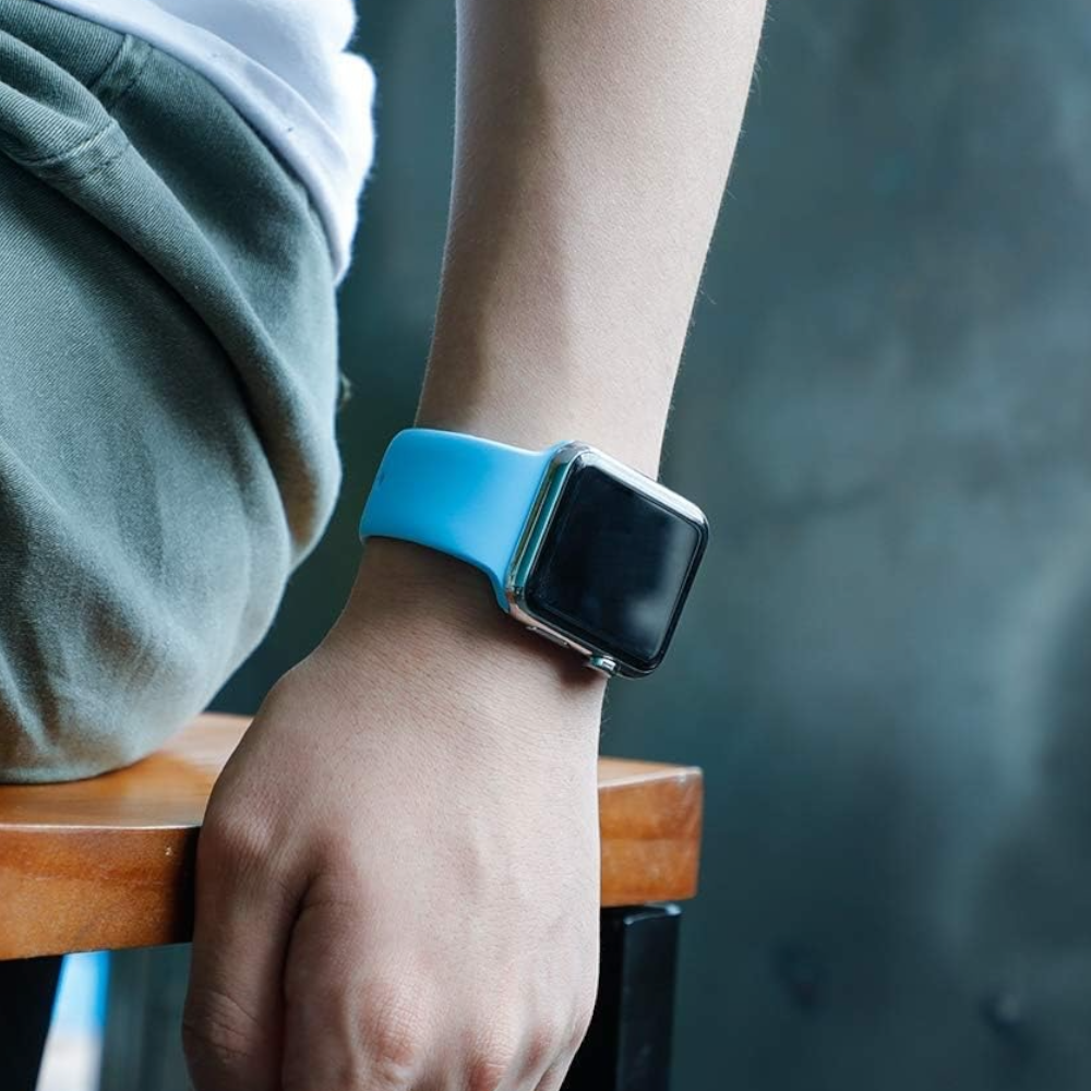 Pulsera - Silicón celeste para Apple Watch