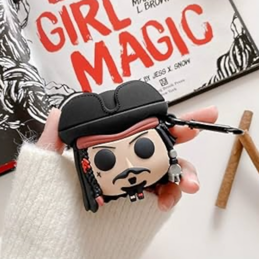 Estuche – Jack sparrow de Piratas del caribe para AirPods Pro 1 y 2