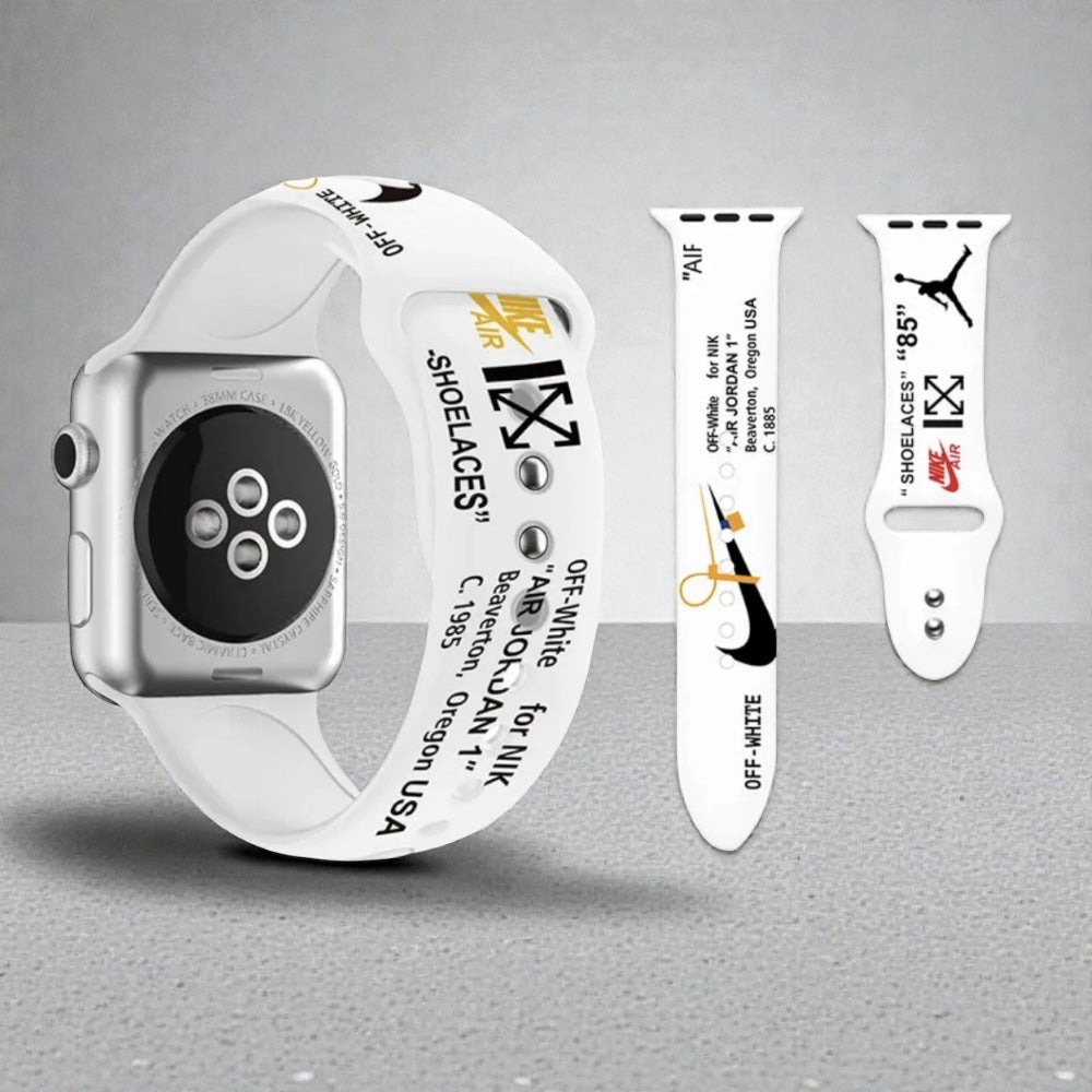 Pulsera - Nike off white deportiva blanco para Apple Watch