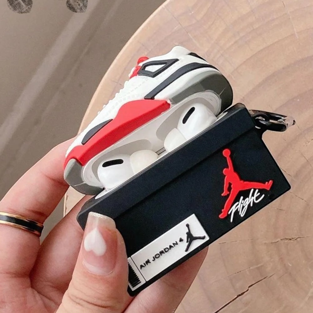 Estuche – Jordan Retro Blanco/Rojo para AirPods Pro1 y 2