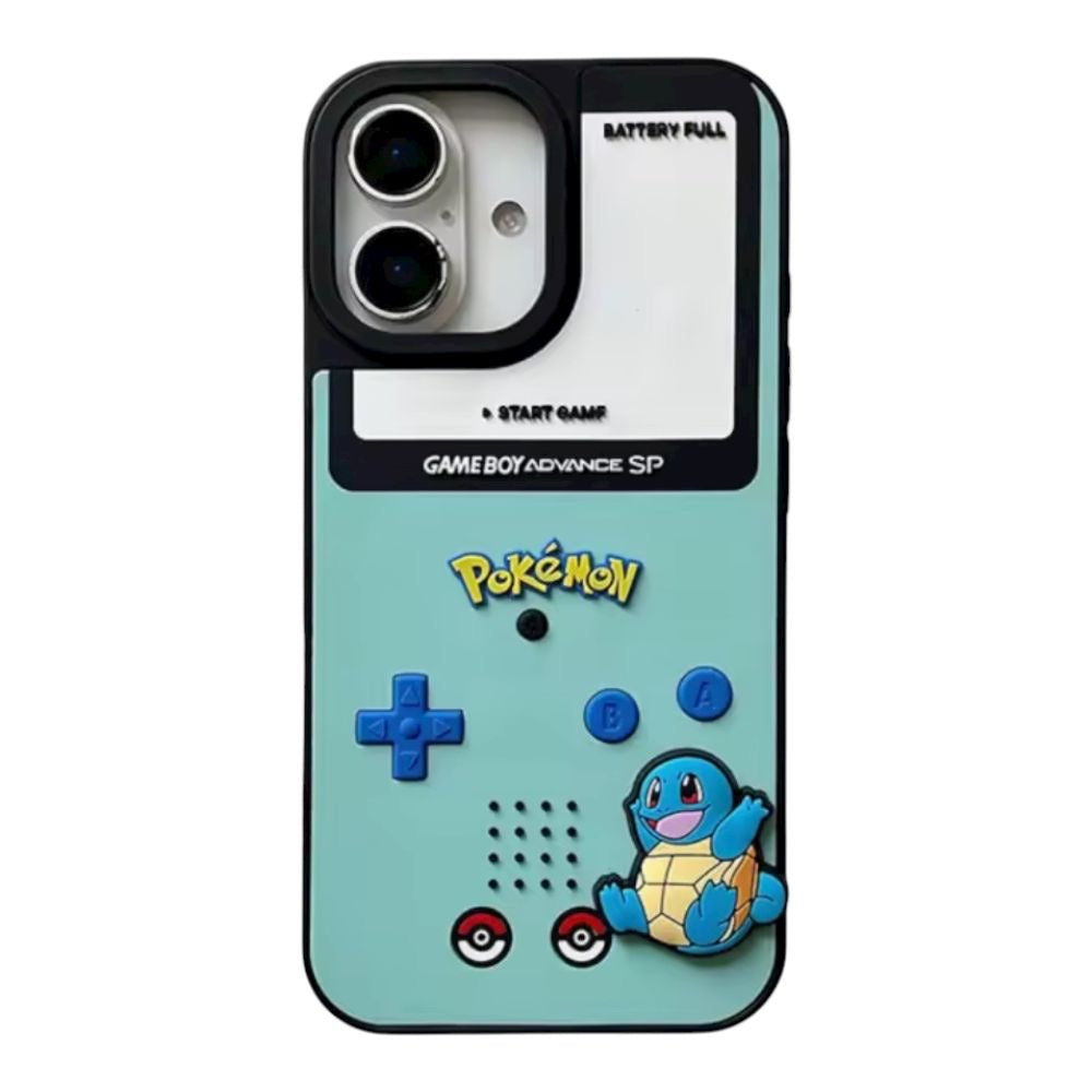 Estuche - Pokémon Gameboy Squirtle Celeste iPhone 16 Pro Max