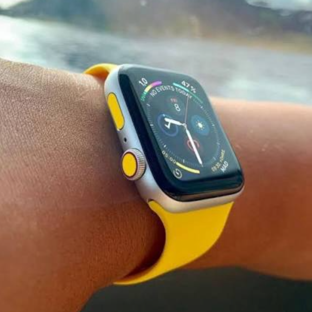 Pulsera - Silicón amarillo fuerte para Apple Watch