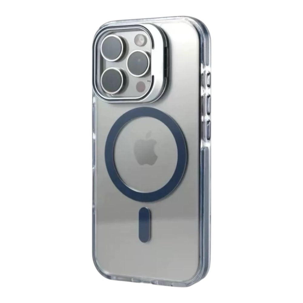 Estuche – MagSafe Transparente Azul para iPhone 16 Plus
