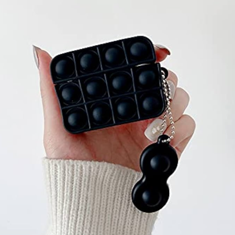 Estuche – Pop it Negro para AirPods 1 y 2