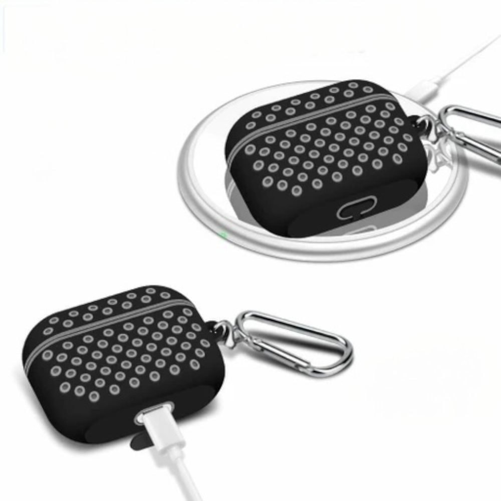 Estuche – Deportivo Nike negro con gris para AirPods Pro 1 y 2