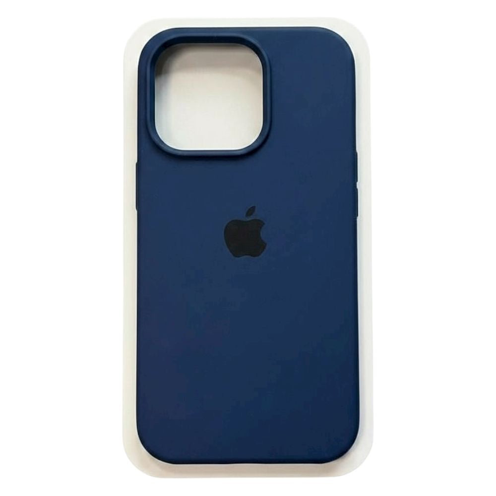 Estuche - Silicona Premium Azul Marino para iPhone 16 Pro Max