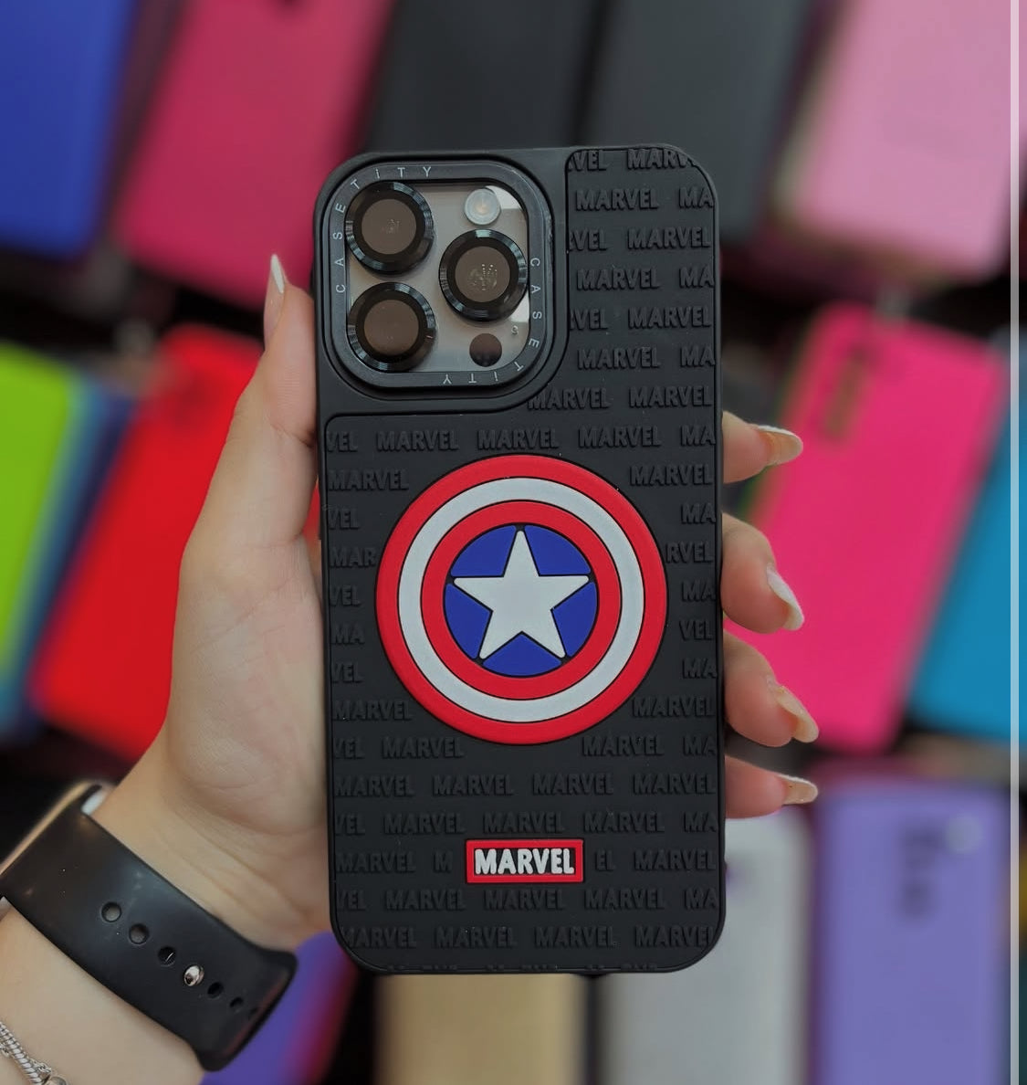 Estuche – Capitán América de Avengers para iPhone 12 Pro Max
