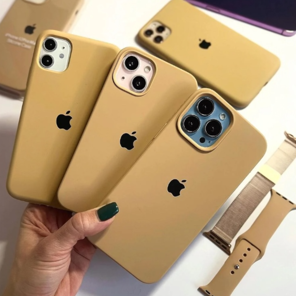 Estuche – Silicona Suave Besh oscuro para iPhone 12 normal