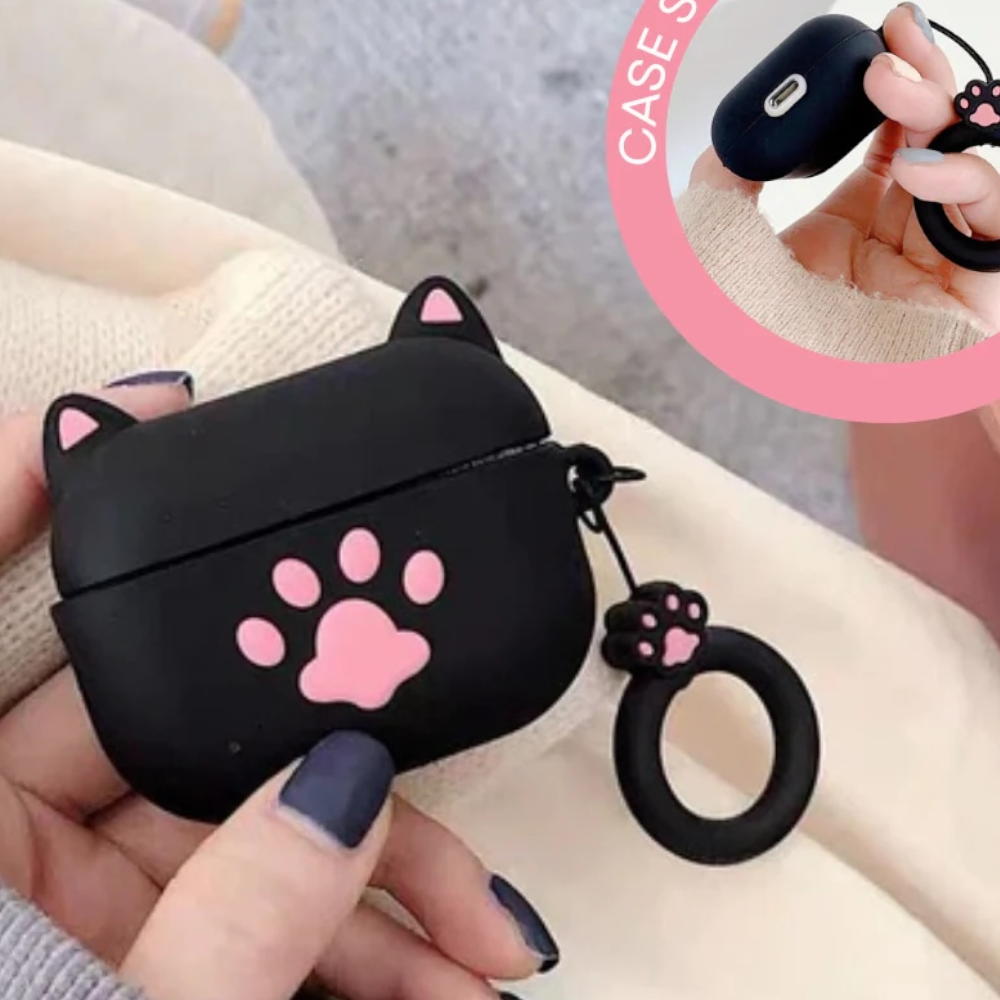 Estuche – Patita negra para AirPods Pro 1 y 2