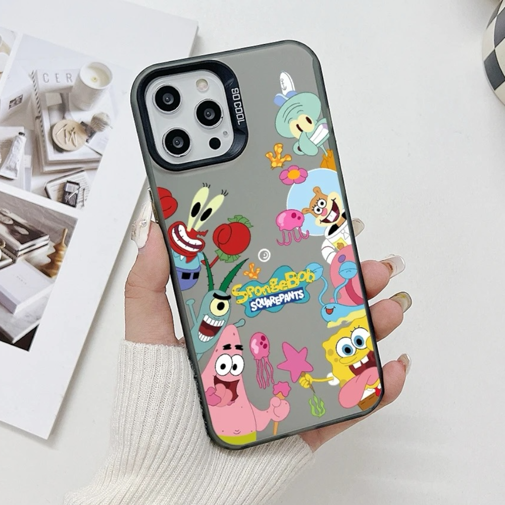 Estuche – Bob Esponja Friends para iPhone 15 Pro
