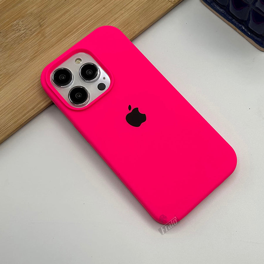 Estuche – Silicona Suave Fucsia para iPhone 11 normal