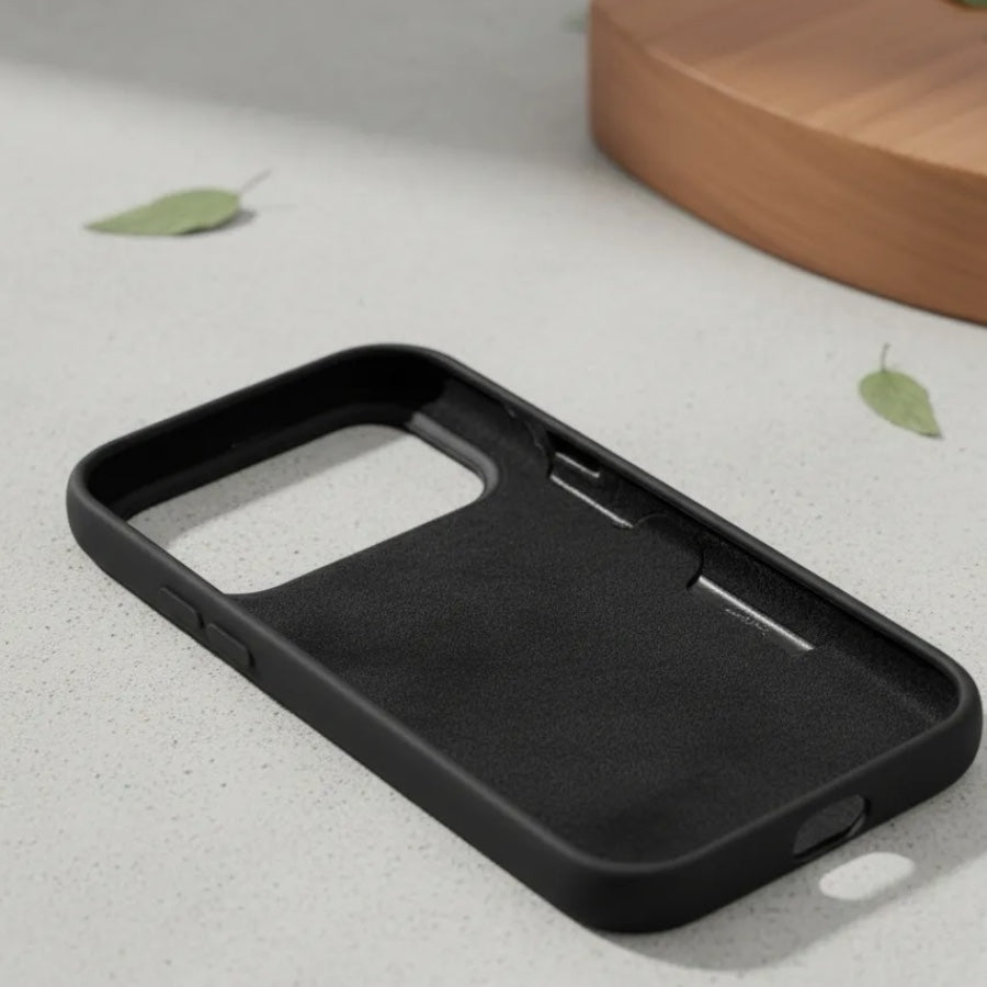 Estuche – Silicona Suave Negro para iPhone 17 Pro Max
