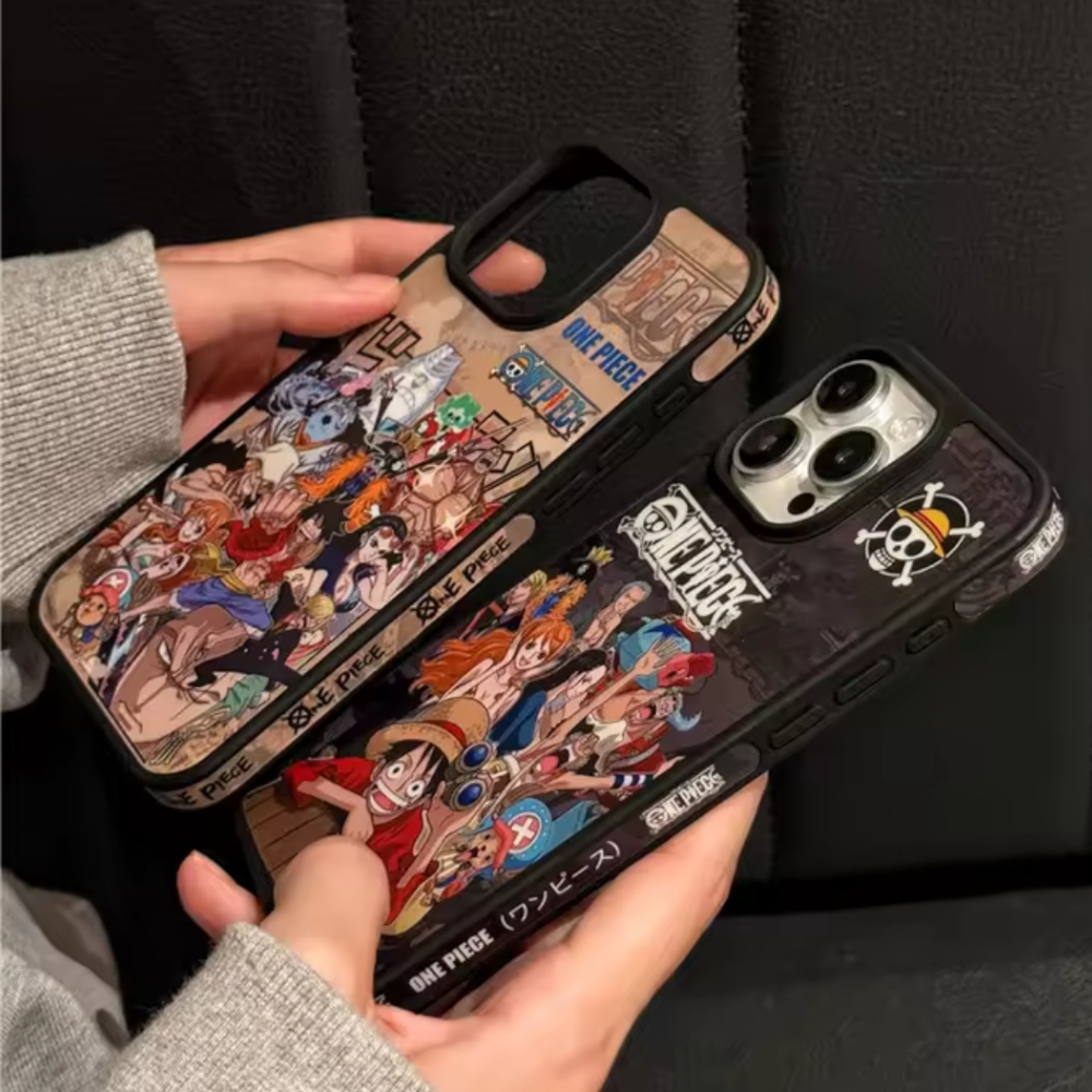 Estuche - One Piece Anime Luffy Crew para iPhone 14 Pro Max