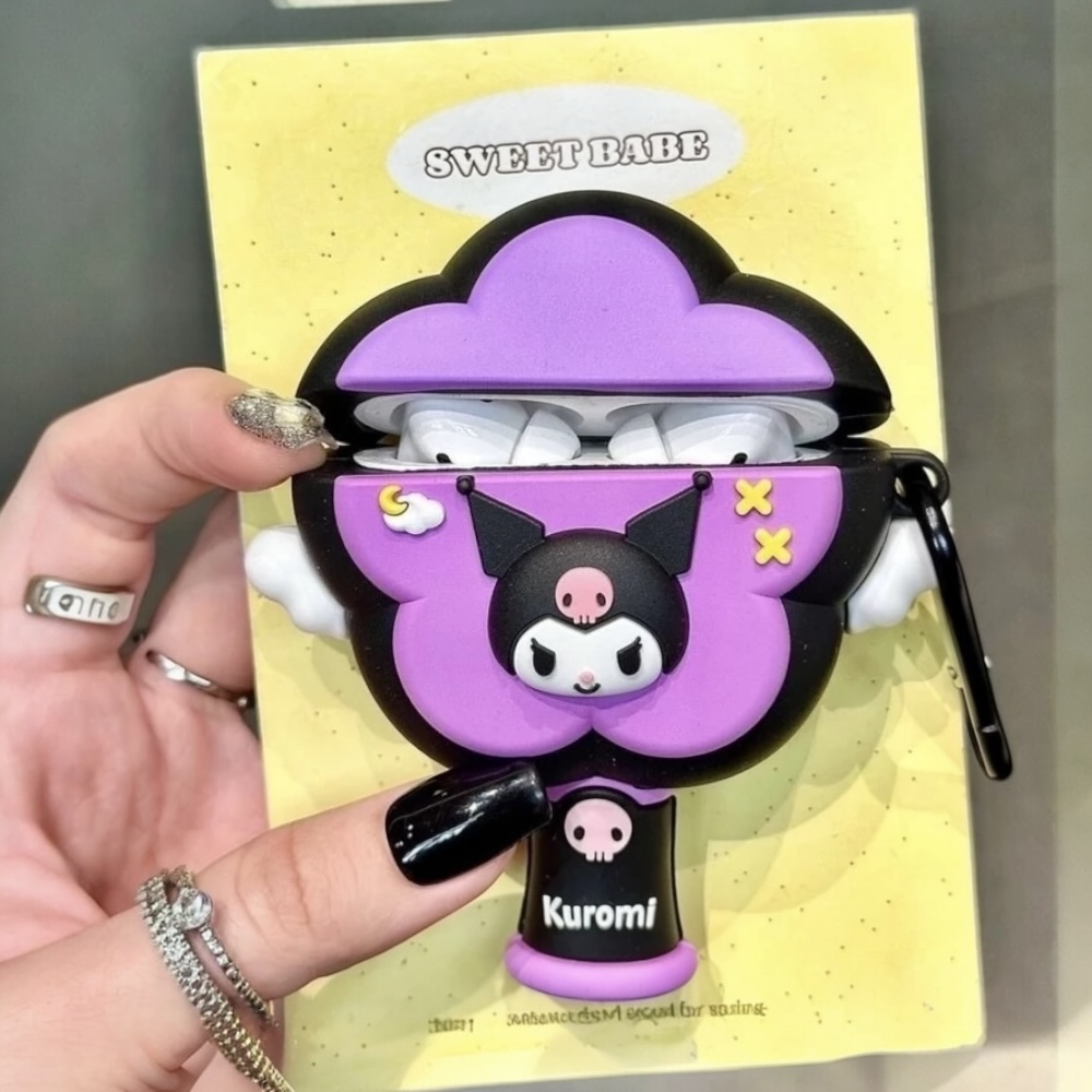 Estuche – Kuromi Melocotón Peach para AirPods 4