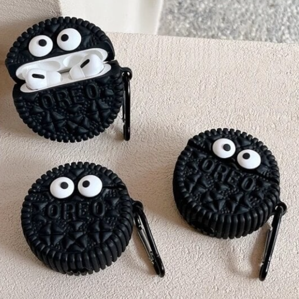 Estuche – Galleta oreo negra para AirPods Pro 1 y 2