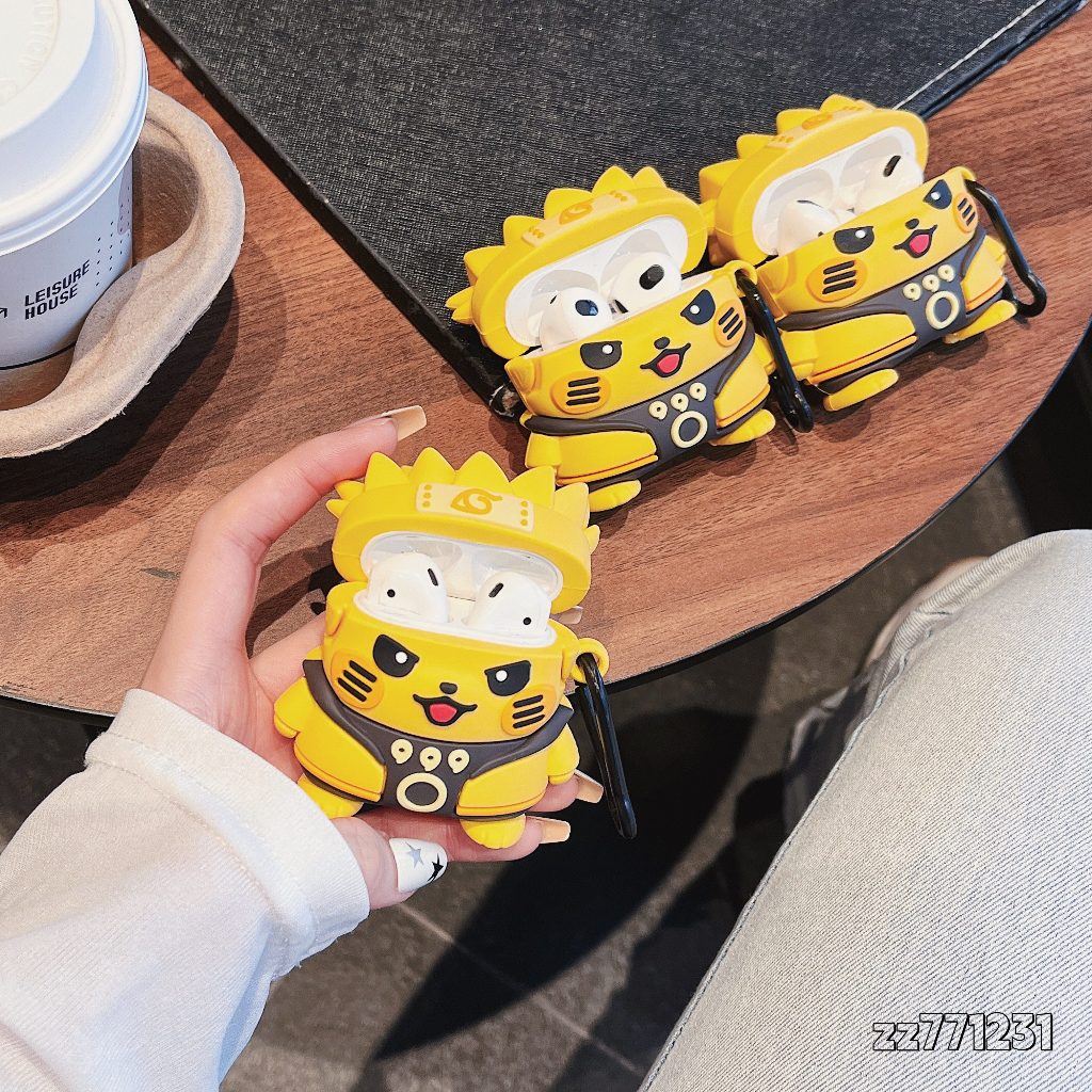 Estuche – Diseño Anime Pikachu Ninja para AirPods Pro 1 y 2