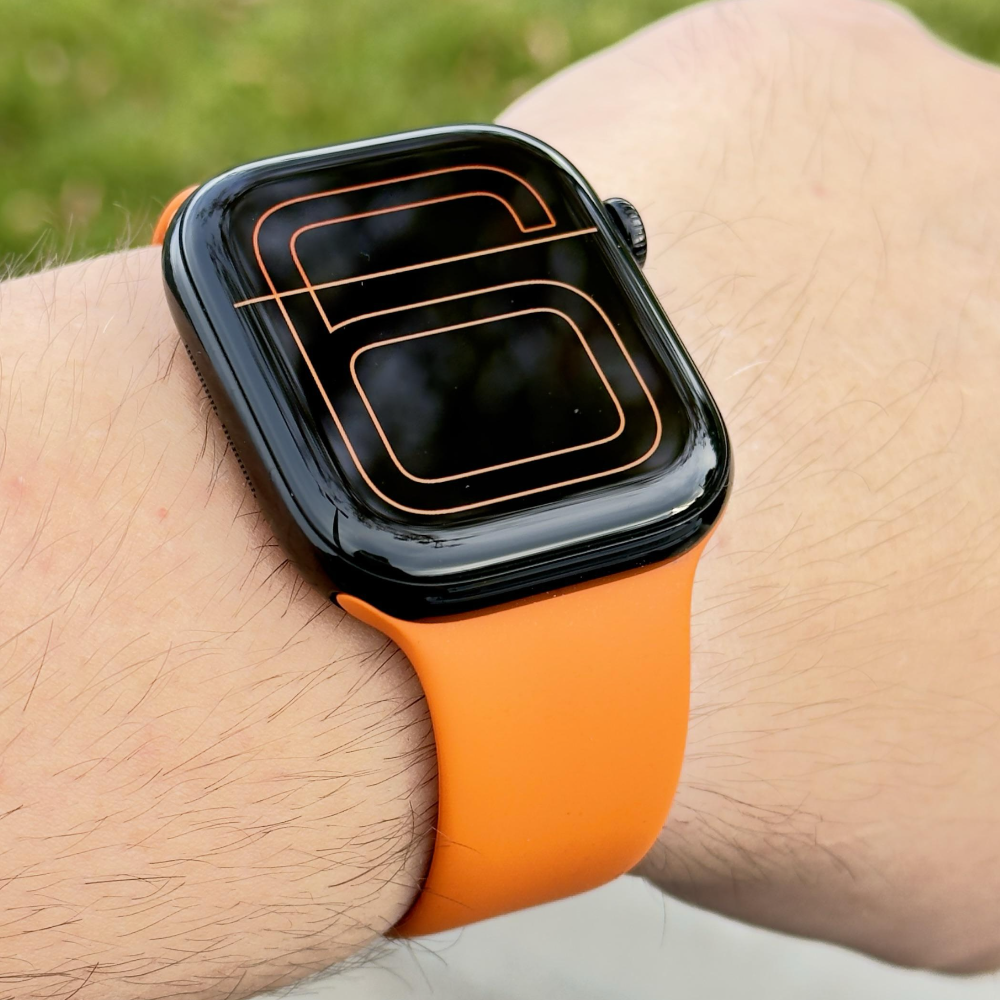Pulsera - Silicón anaranjada para Apple Watch