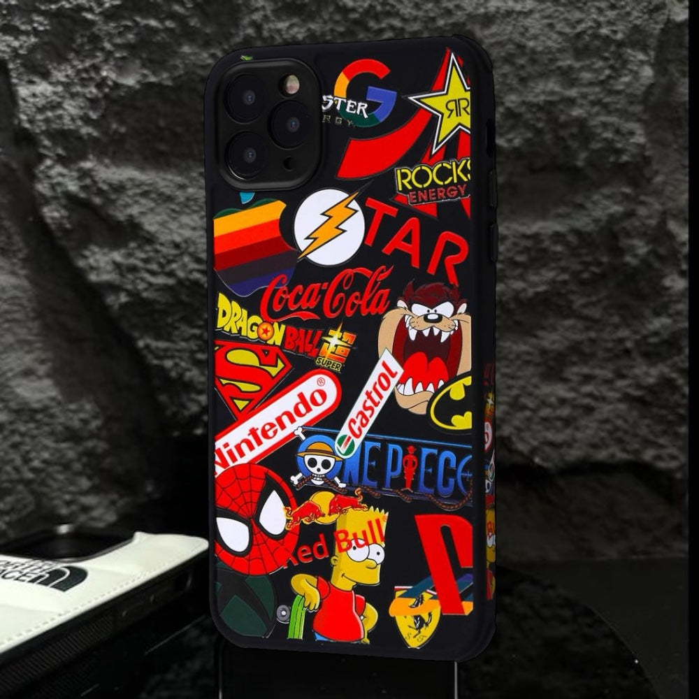 Estuche - Personajes animados para iPhone X/XS