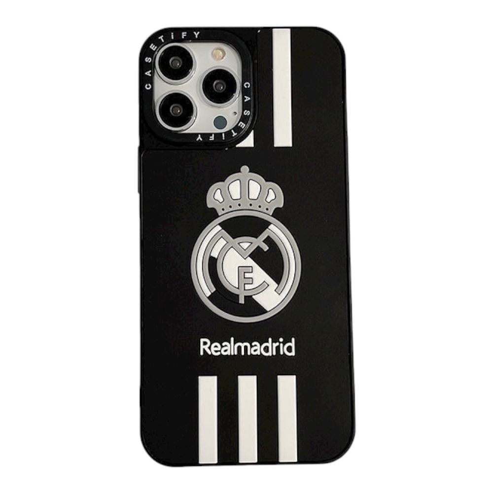 Estuche - Real Madrid Negro protección antigolpes iPhone 16 Pro Max