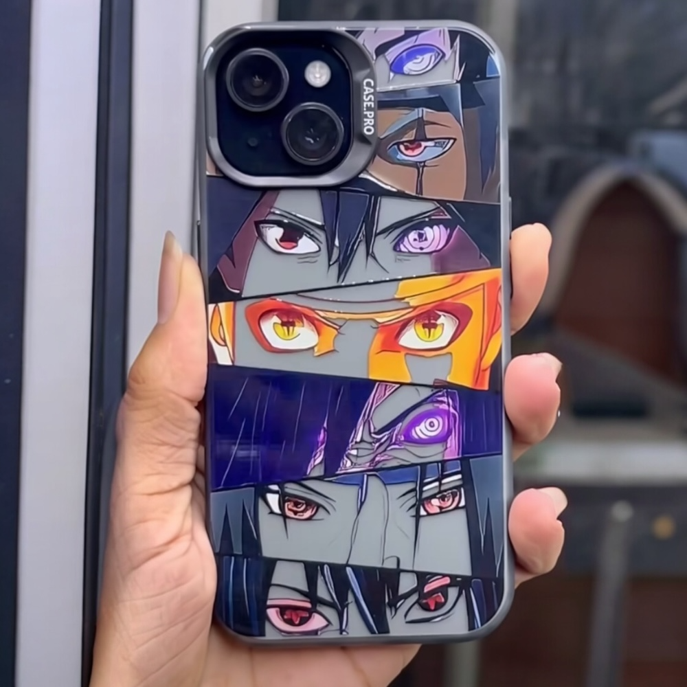 Estuche - Naruto ojos Sharingan y modo sabio  iPhone 11 normal