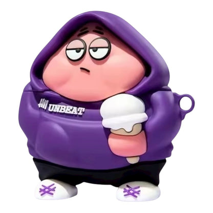 Estuche – Patricio de Bob esponja con Sudadera Morada y Helado para AirPods 4