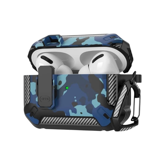 Estuche – Militar case azul antishock para AirPods Pro 1 y 2