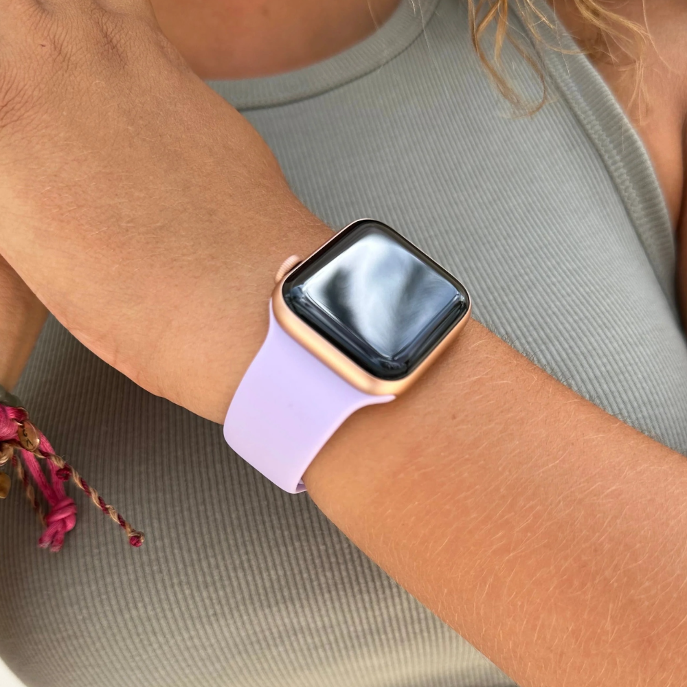 Pulsera - Silicón lila para Apple Watch