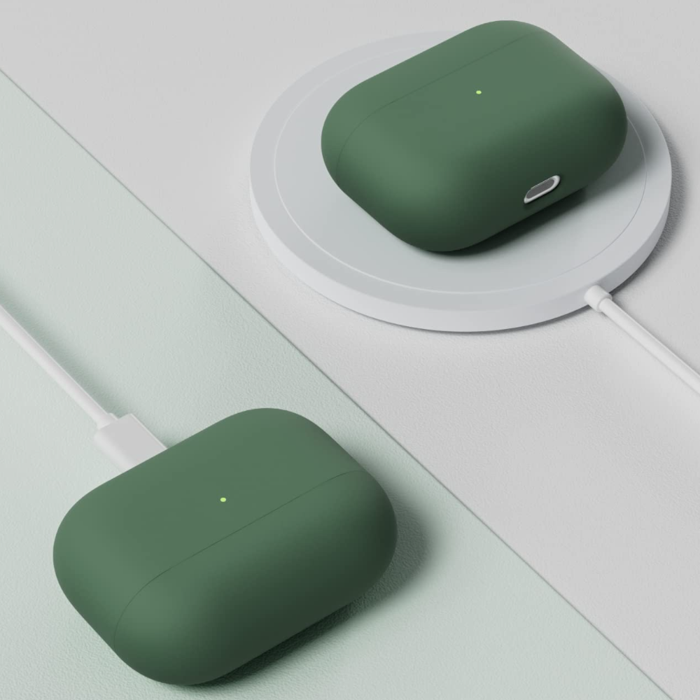 Estuche – Silicon verde musgo para AirPods Pro 1 y 2
