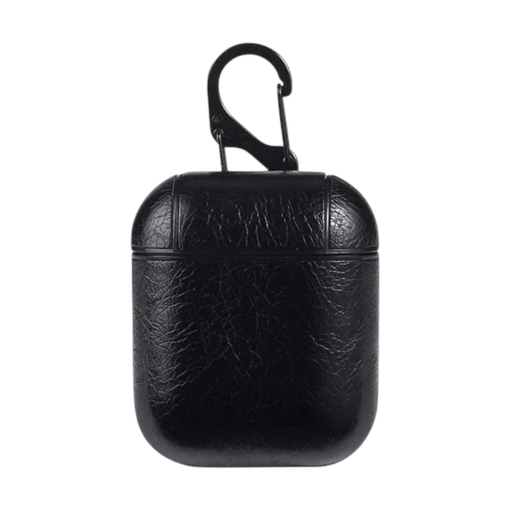 Estuche – Cuero Negro Elegante para AirPods 1 y 2