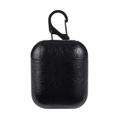 Estuche – Cuero Negro Elegante para AirPods 1 y 2
