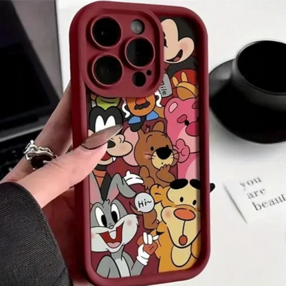 Estuche - Mickey y otros personajes para iPhone 15 Pro