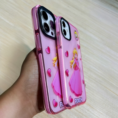 Estuche - Peach de Mario Bros para iPhone 16 plus