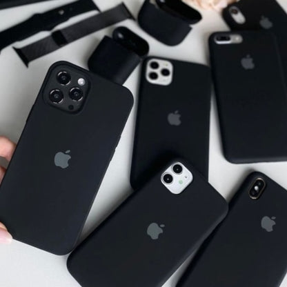 Estuche – Silicona Suave Negro para iPhone 12 pro
